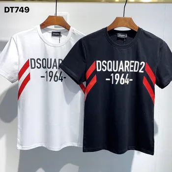 V tujini Verodostojno 2020 NOVE T-Shirt D2 O-Neck Kratek tees rokav Vrhovi DSQ2 moška Oblačila DT749