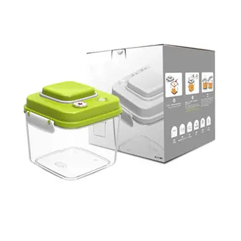 Vakuumska Hrane Zabojnik Eno-gumb Notranje Plastike Aparat za Shranjevanje Kuhinjskih pripomočkov, Sveže Vodenje Kozarci, Velika Zmogljivost