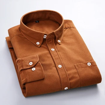 Velvet Majica Za Moške Kakovosti Toplo Jesen Zima Debele Redno Fit Dnevno Azijskih Velikost Moda Preprost Poslovni Mens Priložnostne Majice