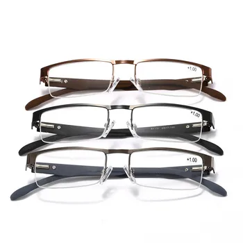 Vintage Obravnavi Očala Moških Kvadratnih Kovinskih Optična Očala Blagovne Znamke Očal Okvir Ženske Očala Okvir +1.5 +2.5 Leesbril Oculos