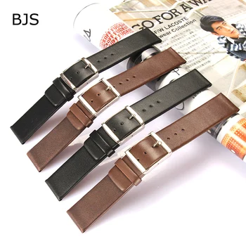 Vintage Pravega Usnja Watchbands black brown Belt16mm 18 mm 20 mm 22 mm 24 mm Ženske Moški Cowhide Watch Pasu Trak Watch Accessorie