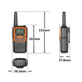 Walkie Talkie VHF/UHF446.00625 446.9375 MHz Dual Band dvosmerni radijski Prenosni Walkie talkie Samodejno mljackanje funkcija