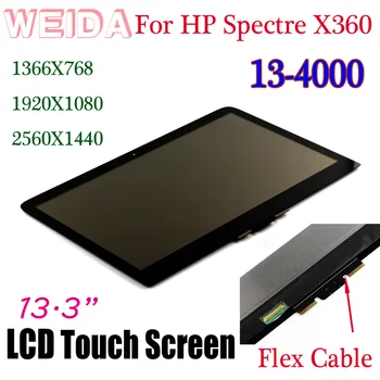 WEIDA LCD na Dotik Zamenjava Za HP Spectre X360 13-4000 1920X1080 /1366 X 768 /2560X1440 LCD-Zaslon Skupščine 13.3