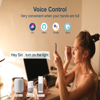 WIFI Smart Vtič napajalnika z Zaslonom Brezžični Vtičnice Vtičnice, Stikala Glasovni Nadzor Dela Z Homekit Alexa googlova Domača stran