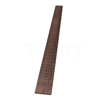Yibuy 53.5 x 5.7x0.7 cm Črna, Rdeča Palisander Luthier Oprema DIY Kitara, zaradi Česar Kitara Fingerboard 24 Prečke za 648mm Niz