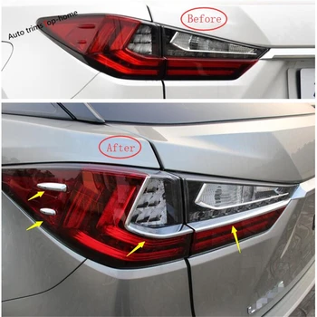Yimaautotrims Primerni Za Lexus RX RX450h 2016 - 2020 Chrome Zadaj Rep Trunk Luči Lučka Dekor Trakovi Kritje Trim Kroma Styling