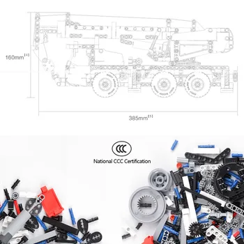 Youpin Mitu gradniki Inženiring Žerjav Inženiring Avto Robot Izobraževalne DIY Igrače Tovornjak za Otroke Božično Darilo