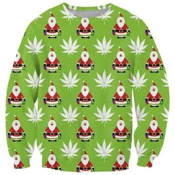 YX DEKLE 2018 Nove Modne Long sleeve Majica slog Božič ustvarjalno oblikovanje, Tiskanje 3d Moški Ženske Priložnostne puloverju