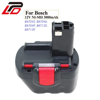 Za Bosch 12v 3000mah NI-MH Polnilna Nadomestna Akumulatorski Vrtalnik Baterijski BAT043,BAT046,BAT049,BAT120,BAT139 PSR PSR 12V 3.0 Ah