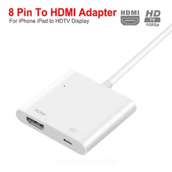Za iPad HDMI Adapter Za Strele na Digitalni AV, HDMI, USB Priključek za Kabel 1080P HD Za Iphone X 8/7 iPad