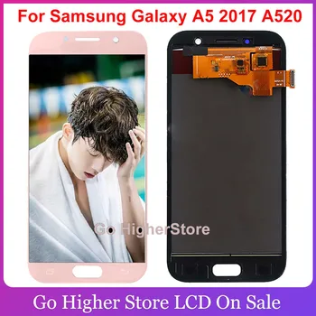 Za Samsung Galaxy A5 2017 A520 LCD-Zaslon na Dotik Skupščine SM-A520F A520M A520F/DS A520M A520 Telefon Zaslon