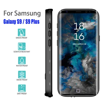 Za Samsung Galaxy S10 S20 Plus S9 Opomba 10 8 9 Nepremočljiva Primeru Pika Serije IP68 Potapljanje, Podvodni PC + TPU Oklep Kritje S901