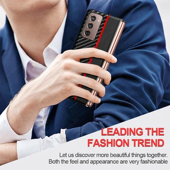 Za Samsung Galaxy Ž Krat 2 Primera Shockproof Shuangpin Teksturo Modna Usnjena torbica Za Samsung Galaxy Ž Krat 2 5G Zadnji Pokrovček