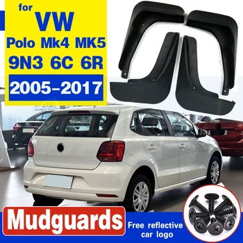 Za Volkswagen VW Polo Mk4 MK5 9N3 6C 6R 2005~2017 Fender Garde Mulja Zavihki Splash Zavihek Blatniki Pribor 2006 2010 2016
