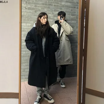 Zimska oblačila v letu 2020 novo korejska različica svoboden srednje in dolge jagnje krzno plašč bombažno jakno in bombaž-oblazinjeni jakno