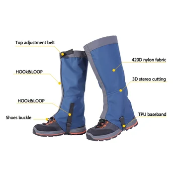 Zunanji Sneg Kneepad Smučanje Gamaše Pohodništvo Plezanje Noge Protection Guard Šport Varnost Nepremočljiva Leg Ogrevalnike Sking Čevlji, gamaše