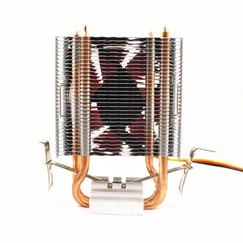 Čisti baker 2 toplote cevi CPU radiator 80 MM PWM RGB ultra-tih ventilator univerzalno LGA 775 1155 1366 AMD3 AM4 LGA X79 X99 2011 CPU FAN