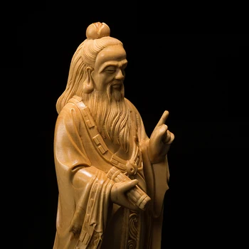Šimšir 18 CM Laozi Kiparstvo Taoism Saint Lesa Kip Feng Shui, Valencijščino Tzu Zgodovinski Slika Dom Dekor