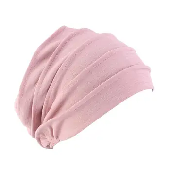 Široko Strani Elastična Nightcap Bombaž Nego Las Kemoterapijo Skp Spalna Klobuk Glavo Osnove Headscarf Spanja Skp Za Ženske