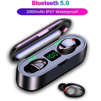 Športne Slušalke Brezžične Slušalke Bluetooth Prostoročno Gaming Slušalke Pravi Brezžični Čepkov Bas Slušalke za Iphone Mobilne