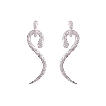 ženske stud uhani nakit uhani nov modni kristalno kača uhan boucle d'oreille femme 2021 pendientes