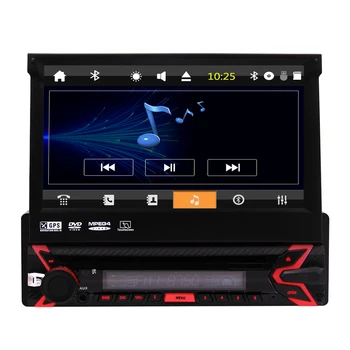 1 din avto stereo Bluetooth Avto DVD Predvajalnik, GPS Navigacijo, avtoradio 7 palčni Kapacitivni Zaslon na Dotik Vodja Enote za Podporo AM/FM, USB/SD