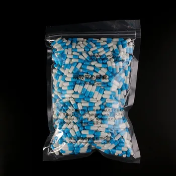 1000Pcs Modro-bel Prazen Trdi Želatinastih Kapsul Velikost Medicine Tableta, Kapsula Vitaminov Osebnih Zdravstvenih Tabletke Primerih Splitters