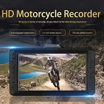 1080P Motocikel Night Vision Dashcam Kamera HD 3.0