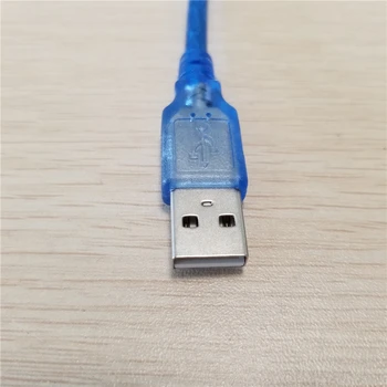 10pcs/veliko 30 cm USB 2.0 Tip A Moški B Moški ( AM, da BM ) Adapter Pretvornik Kratek Podatkovni Kabel usb Kabel za Tiskalnik Modra