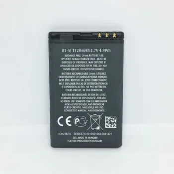 10PCS/VELIKO Izvirnih Nevtralno BL-5J Baterija Za Nokia Lumia 520 530 525 X1-01 5230 5233 5235 5800XM X6 C3 5802i Baterije BL5J