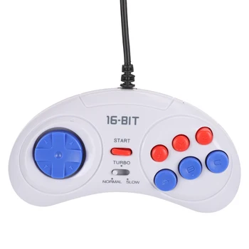 16-bitno 9-Pin Krmilnik za Igre Z Turbo Funkcijo Mini Prenosne igralne Konzole Gamepad Ergonomska Krmilnik Za igre na Srečo Sega