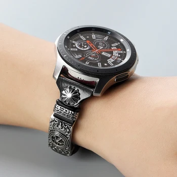 18 20 22 mm usnjeni trak za Samsung Galaxy Watch 42mm 46mm za Orodje S3 Meje Nadomestil zapestnica trak za Hitro sprostitev, watchband