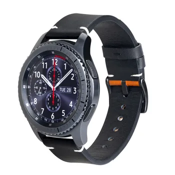 20/22 mm Usnje Pasu za Samsung Galaxy Watch 3/46mm/42mm/aktivna 2 Prestavi S3 Frontier/S2/Šport zapestnica Huawei watch GT/2/2e Trak