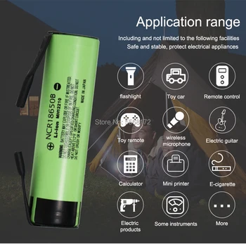 2019 Panasonic NOVO izvirno NCR18650B 3,7 V 3400mAh 18650 polnilna litijeva baterija za baterije + DIY niklja kos