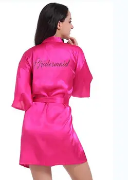 2019 Vroče Ženske Poletje Seksi Saten Svila Obleke Obleke Poroko Neveste Kimono Perilo Družico Poročne Svilene Halje za Ženske obleke Nove