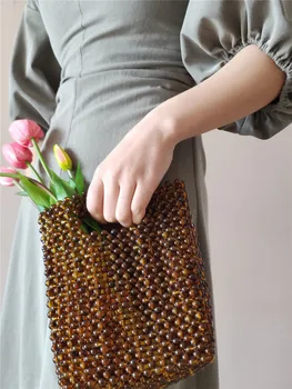 2020 letnik kroglice tkanje ženske oblikovalec beaded vrečke