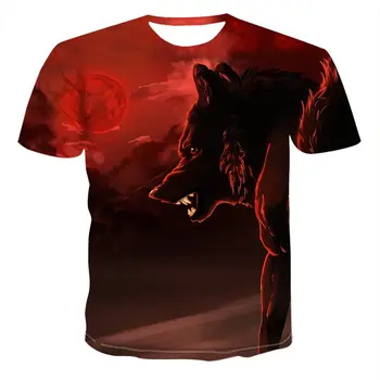 2020 Moške Novo Osebno T-Shirt Živali Natisni T-Shirt 3D moška T-Shirt Novost Živali Vrhovi T-Shirt za Moške Kratek Rokav