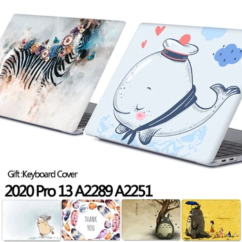 2020 Novo A2289 A2251 Primeru Za MacBook Pro 13 Primeru z Dotik Bar Laptop Kritje Za Macbook Air 13 Dotik ID Lupini + Tipkovnico pokrov