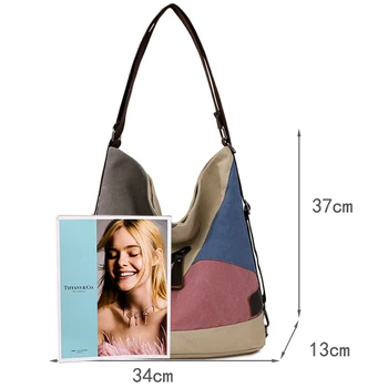 2021 Fashion Travel Bagpack Platno Veliko Zmogljivosti Multi-Funkcijo Vrečke Ženske High-end Kakovosti Ramo Torbe, Ženske Vrečko Oblikovalec