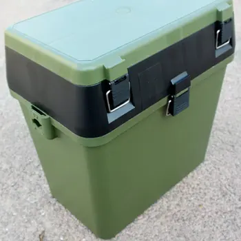2021 NOVO Vojaško Zelena Ribolov Box Zaboj S Traku Strani Ribolov Z Ribiško Orodje kaseta za Orodje varnostnega Pasu Sponke Design