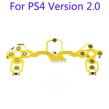 20PCS Za Sony Playstation 4 PS4 staro Različico ControllerFor PS4 Različica 2.0 Rumena Tipkovnica Zamenjava Del Prevodni Film