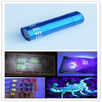 2pc Prenosni Mini UV Svetlobo, Ultravijolično Svetilko, Baklo Žep Lahka, Vodotesna Svetilka Led Pet Madeže Urina Detektor Scorpion