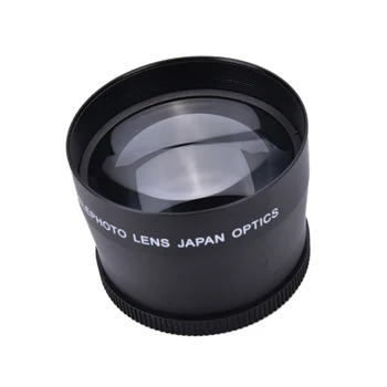 2X HD, širokokotni Objektiv Close-Up Del Objektiva 58mm Brez Popačenj Digital High Definition za Nikon/Canon DSLR Fotoaparat