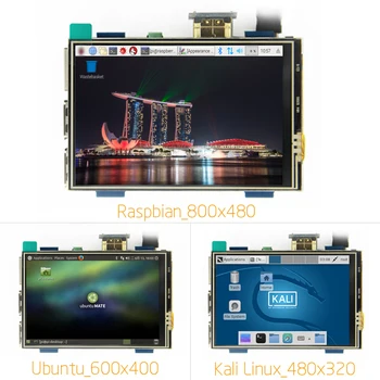 3.5 palčni LCD, HDMI, USB, Zaslon na Dotik, Pravi HD 1920x1080 LCD-Zaslon Py za Raspberri 3 Model B / Orange Pi (Igra Video Igre)MPI3508
