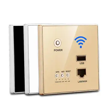 300M V Steno Wifi Brezžični Usmerjevalnik Vtičnico Dostopno Točko Plošča AP Usmerjevalnik Polnjenje prek kabla USB Smart Vtičnico WIFI Vmesnik Extender za Hotel