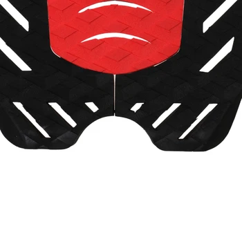 3Pcs Rep Vlečna Grip Blazine Moški Ženske Deskanje Oprema za Surfanje Shortboard Longboard 31 x 30 cm/Črna / Rdeča
