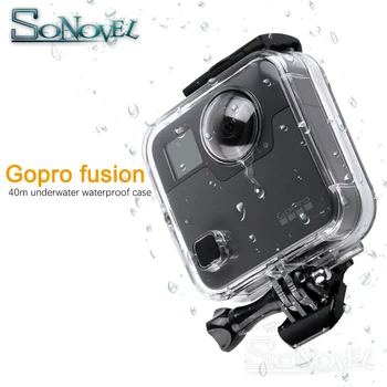 45M Vodotesno Ohišje Ohišje Za Gopro Fusion 360 Fotoaparata pod vodo Polje Nazaj Vrata Za Go Pro Fusion delovanje Fotoaparata Dodatki