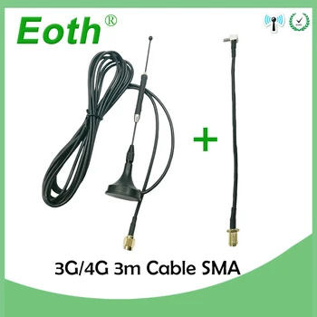 4G LTE-Antena 10dbi SMA Moški iz Zraka 698-960/1700-2700Mhz magnetni osnove RG174 3M + 20 cm SMA Ženski TS9 Moški Kabel