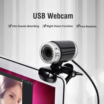 50MP Digitalni HD Webcam, USB Spletna Kamera Spletna Kamera z Mikrofonom za Namizni Računalnik Prenosni RAČUNALNIK