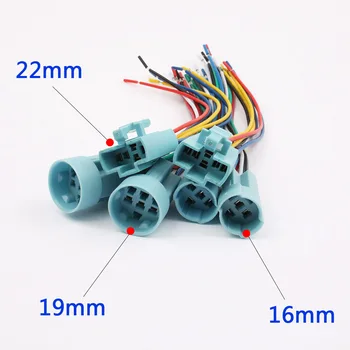 50pcs /lot 16 mm 19 mm 22 mm kabel vtičnica za kovinski pritisni gumb stikalo napeljave 2-6 žice stabilno lučka lučka gumb